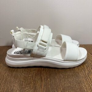 NWT Hey Dude Collins Mono Sport Sandal Women’s Size 10 White